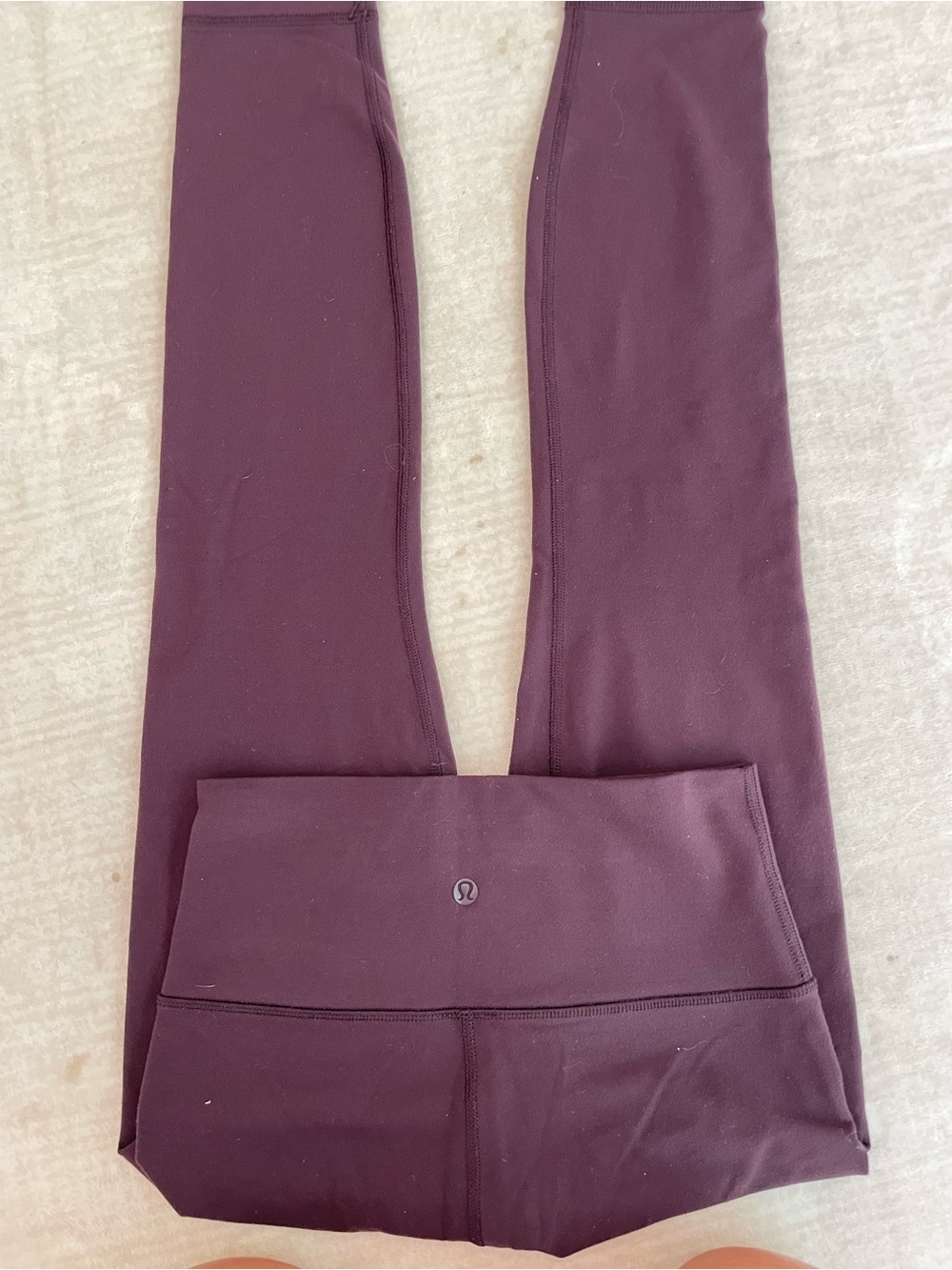 Lululemon High-Rise Leggings in Deep Plum